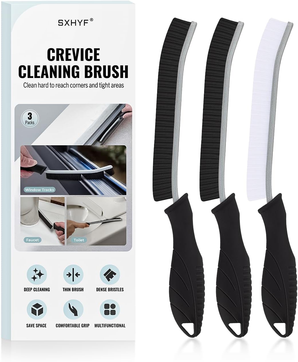 Hard Bristle Crevice Cleaning Brush