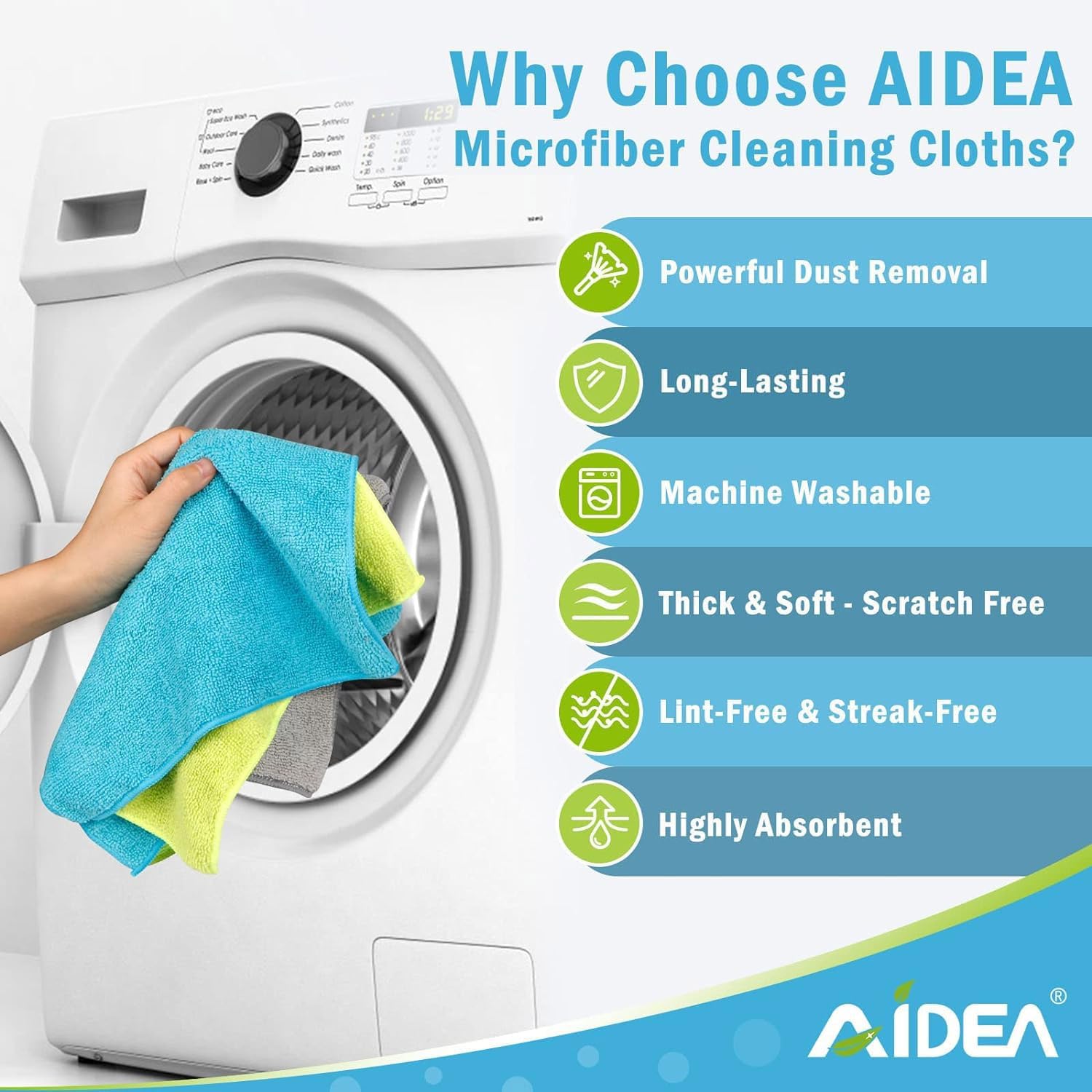 AIDEA Microfiber Cleaning Cloths